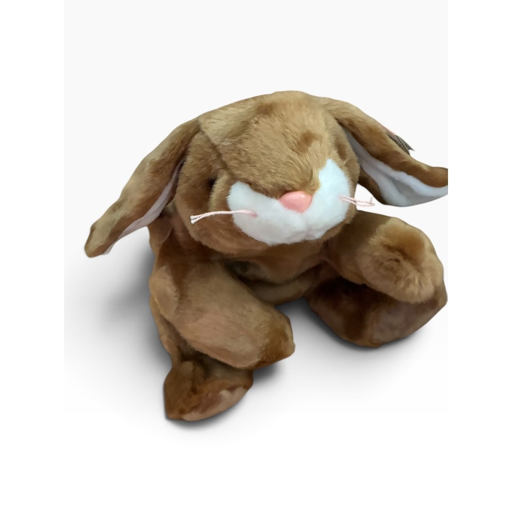 Ty Beanie Buddies Ears the Bunny Plush Kids Large Tan White 2001 Excellent 14in